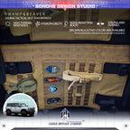 Ford bronco Interior roof mounted storage board (Velcro removable)