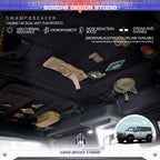 Ford bronco Interior roof mounted storage board (Velcro removable)