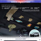 Ford bronco Interior roof mounted storage board (Velcro removable)
