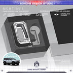 Ford bronco car keys cover (Metallic glass key case)